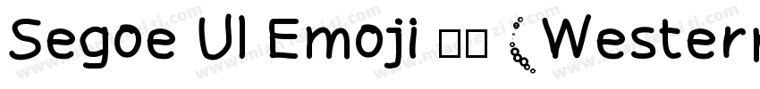 Segoe Ul Emoji 普通 (Western)字体转换